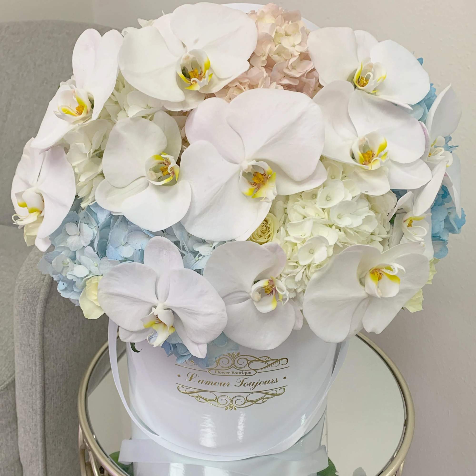 Orchids and Hydrangeas Signature Box