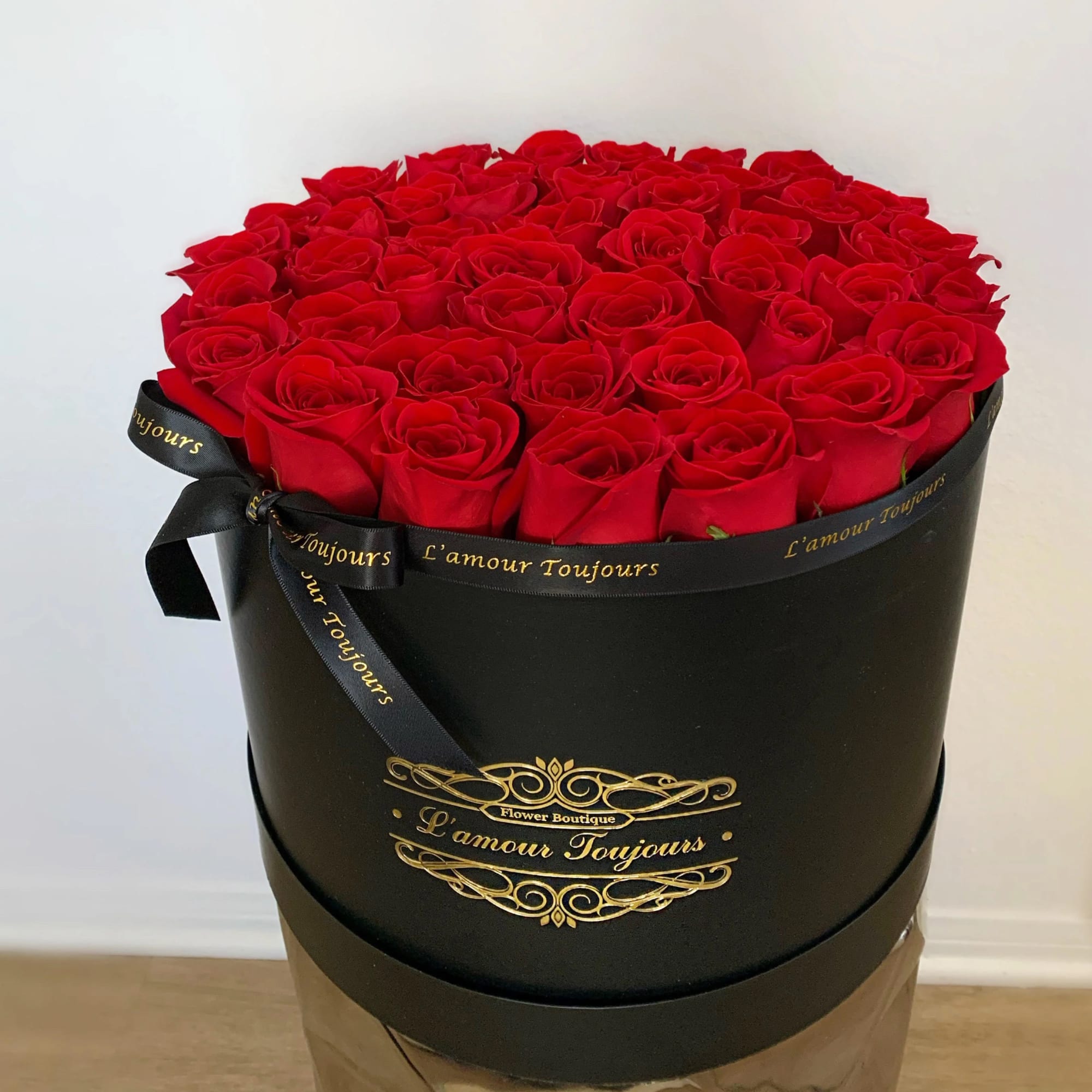 Valentine's Day Signature Box - 50 Fresh Red Roses