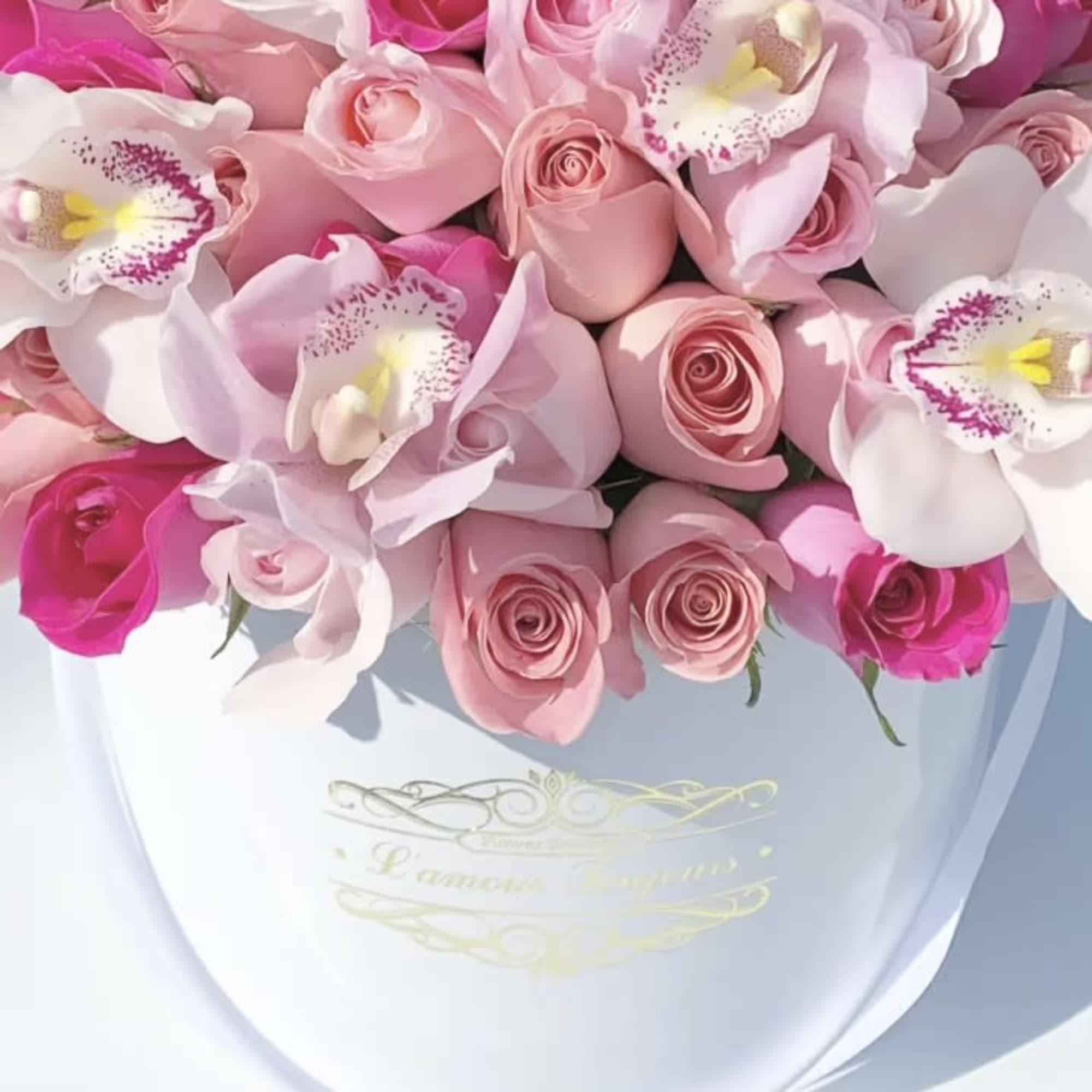 Three Shades of Pink Signature Flower Box
