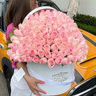 150 Pink Roses Signature Box