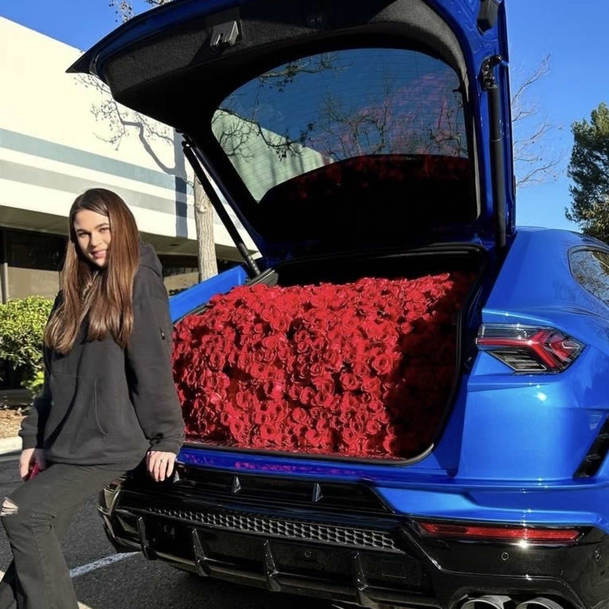 L'amour Car full of roses (car is not included)