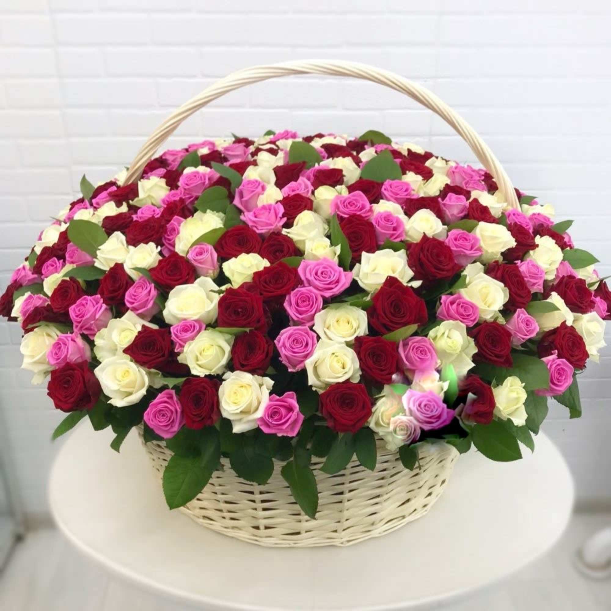 Grand Basket of Assorted Roses