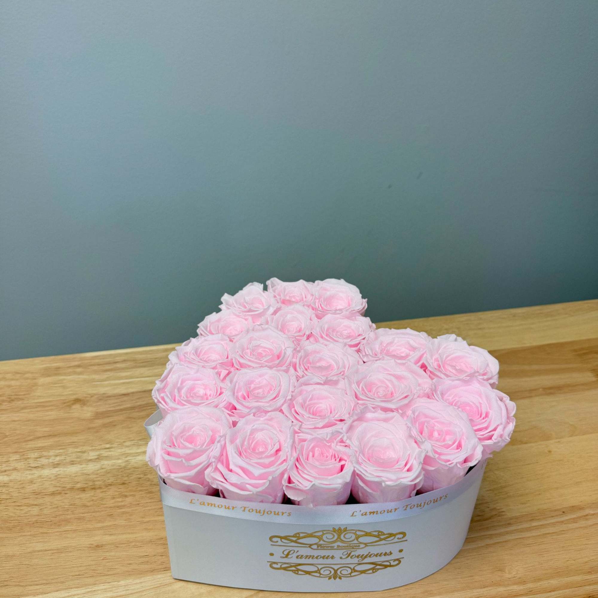 Everlasting Heart Signature Box - Pink roses