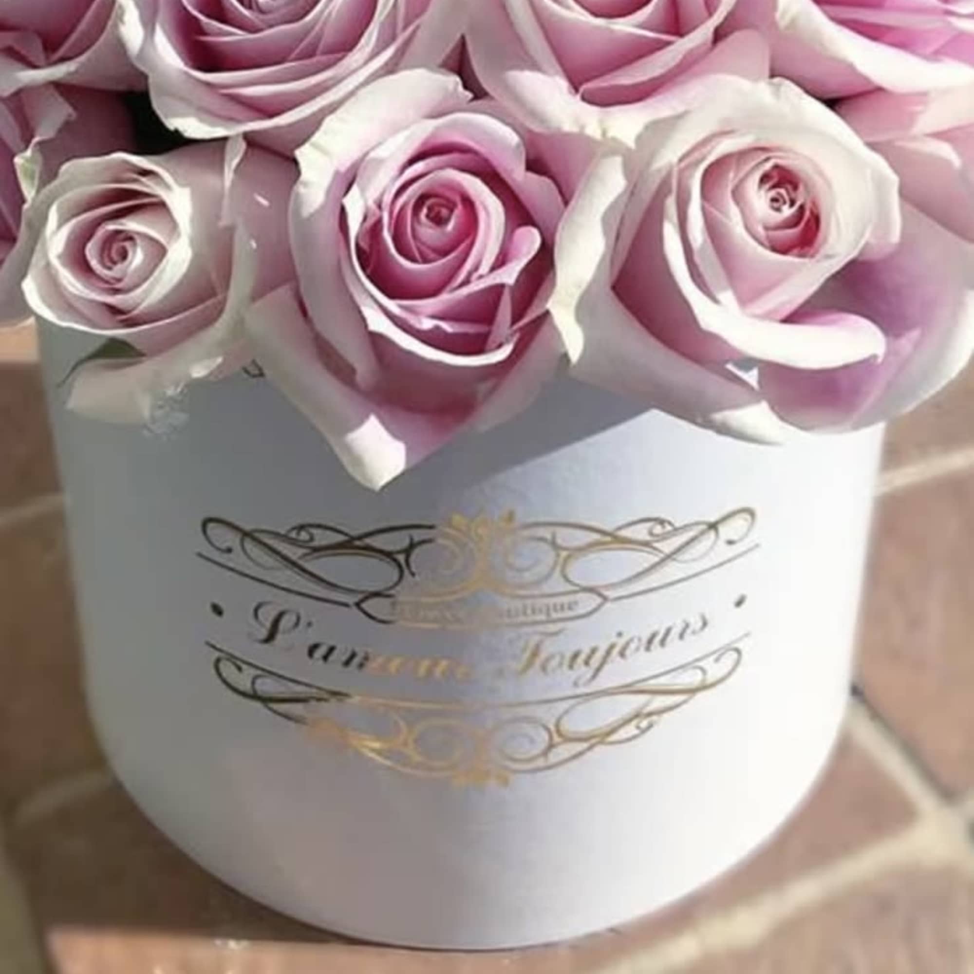 Le Petite Pink Rose Signature Box - Newport Beach Same Day Flower Delivery